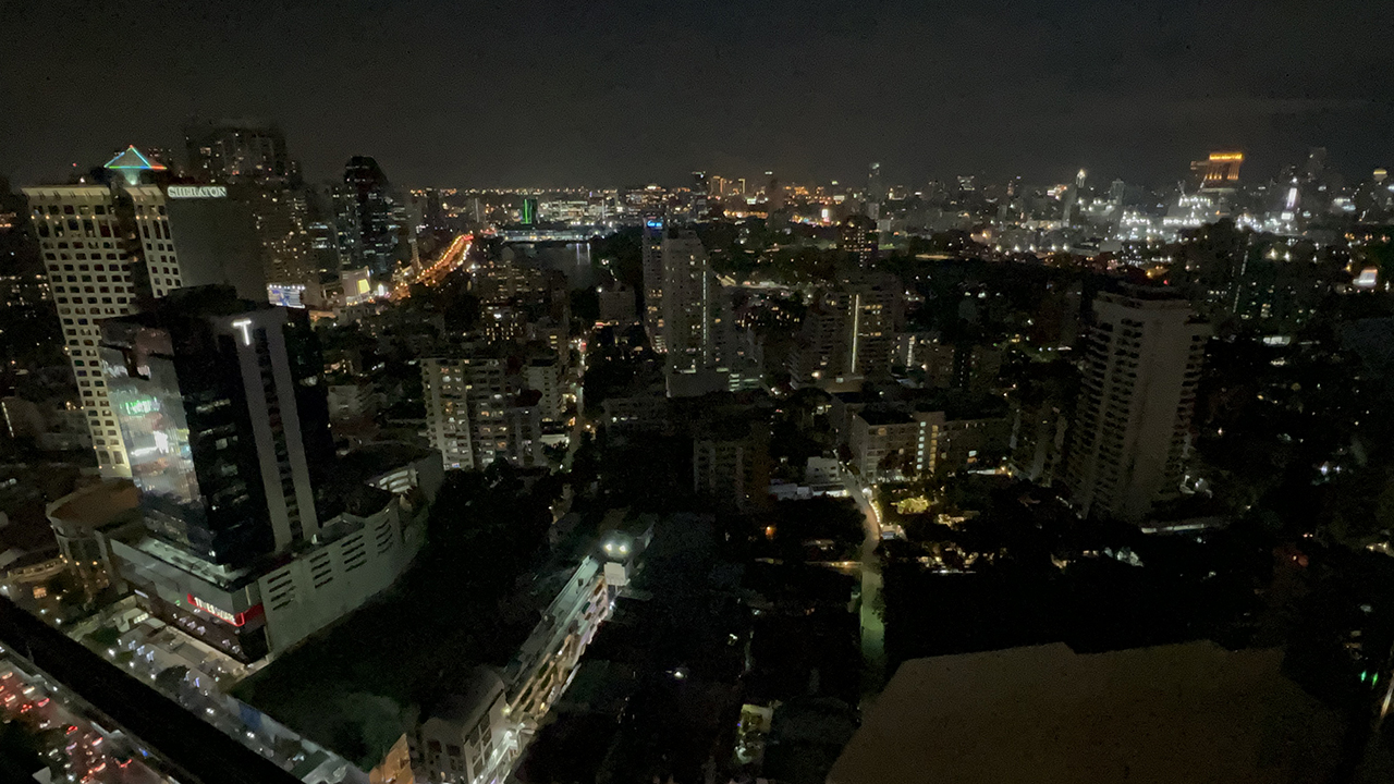 View of city skyline from Bangkok Skybar