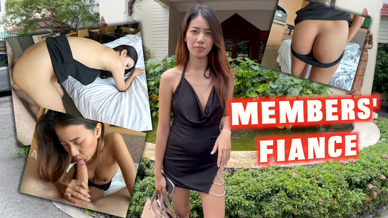 Collage of Asian Cuckold sex with members Fiancee Benny in Bangkok