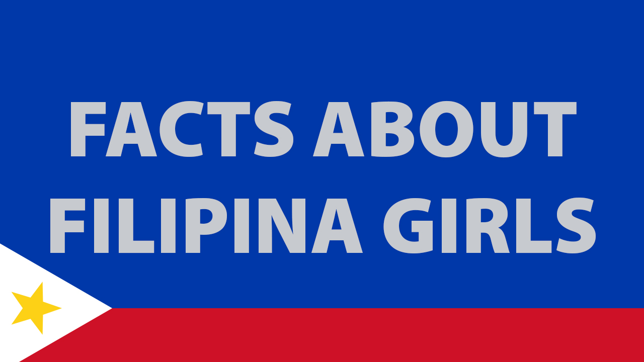 Flag and graphic with Facts About Filipina Girls