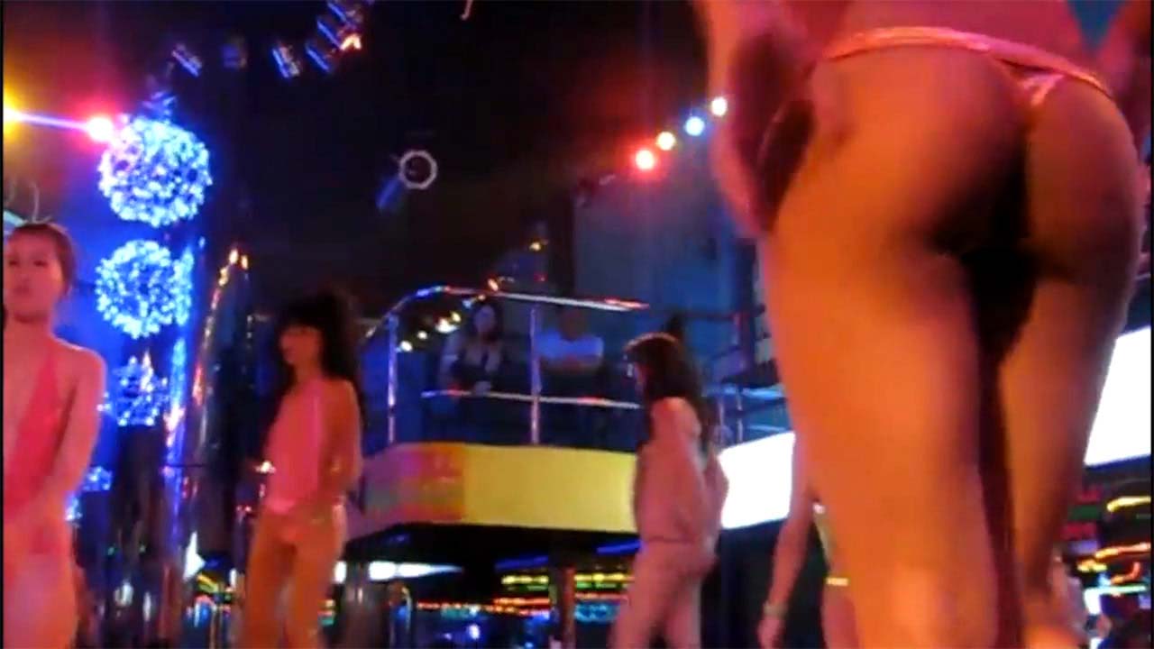 Amazing Ass View of Filipina butt cheeks in thong
