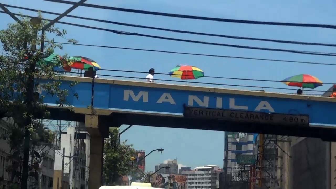 View from taxi window en route To Manila