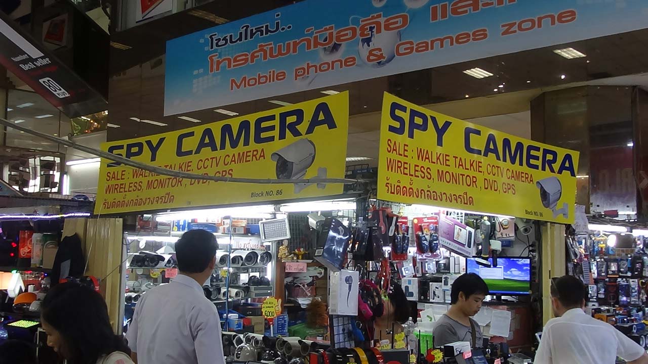 View of camera vendor at Bangkok Pantip