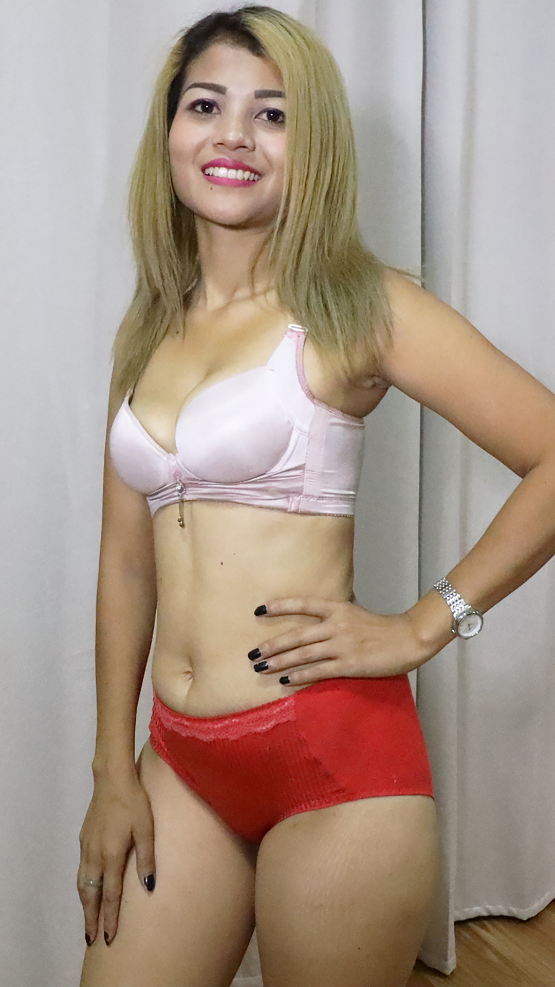 Asian Sex Diary Brandy sets hand on hip and shows her underwear