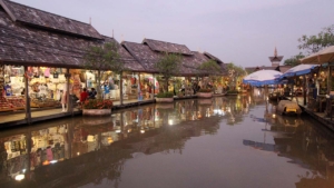 View of a fake Jomtien Floating Market