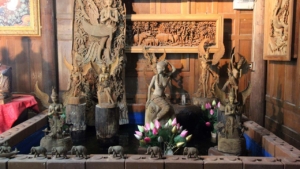 View of status inside a Pattaya Hindu Temple