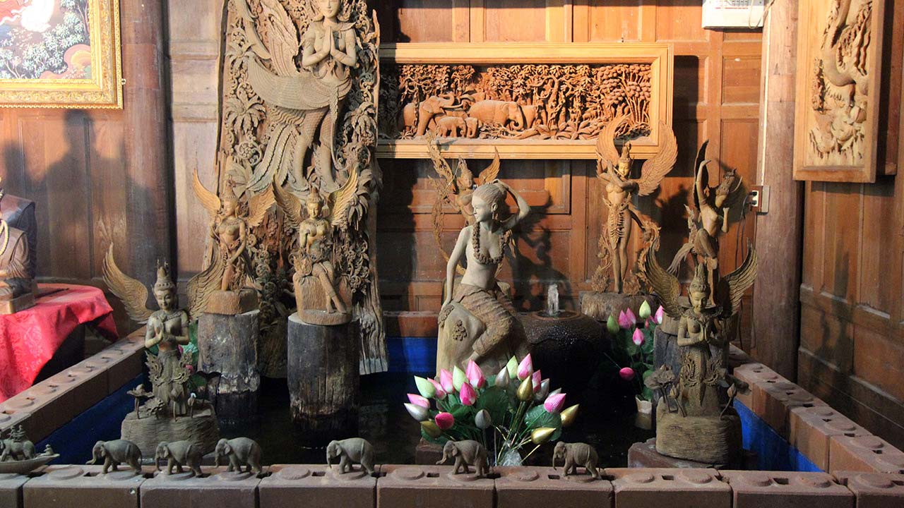 View of status inside a Pattaya Hindu Temple
