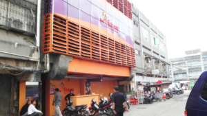 Street view of buildings in article About Jakarta