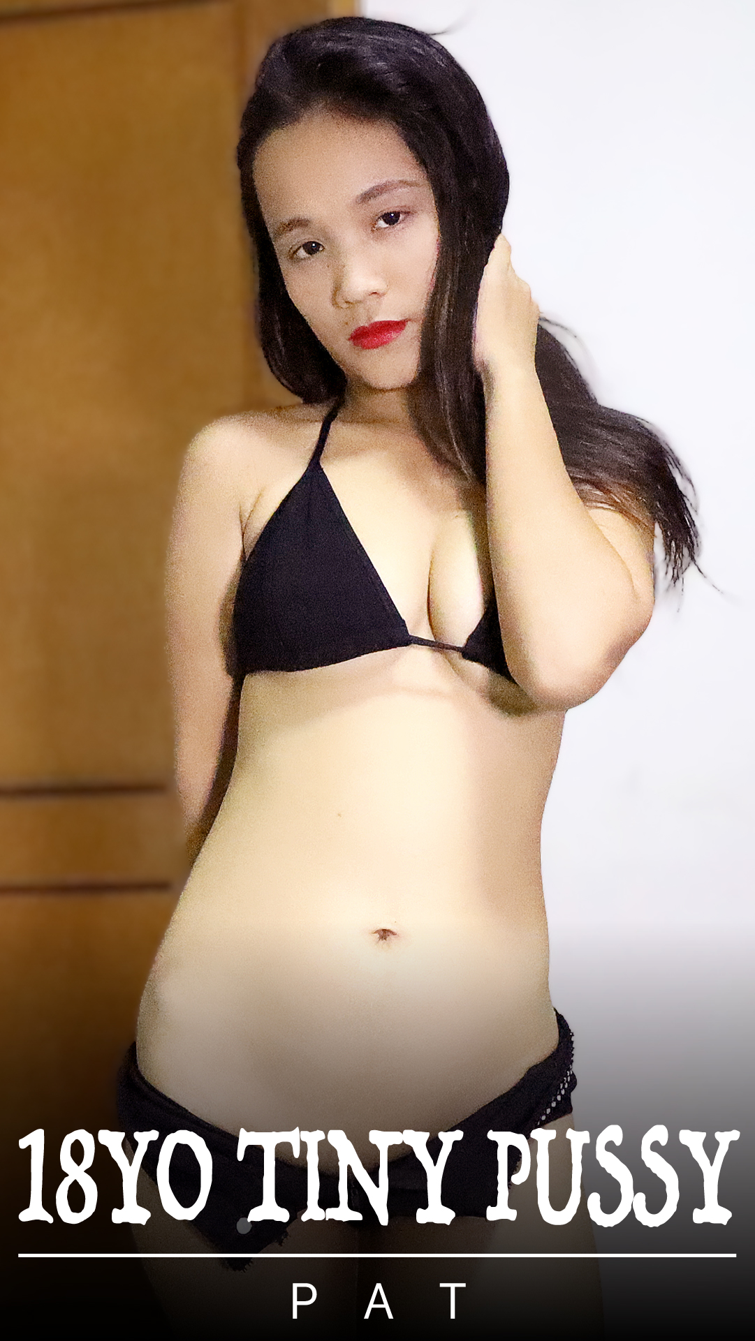 Asian Sex Diary Pat poses before offering tiny pussy to white man