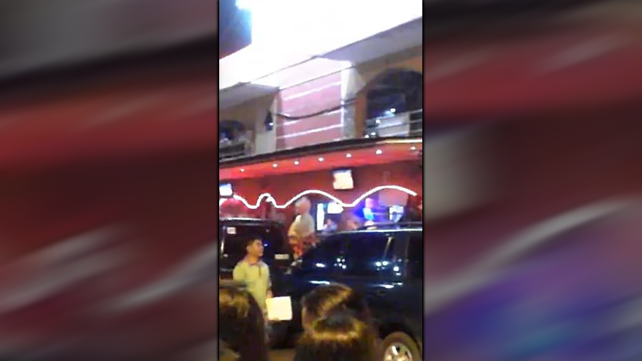 View of Angeles City Police Raids from the sidewalk