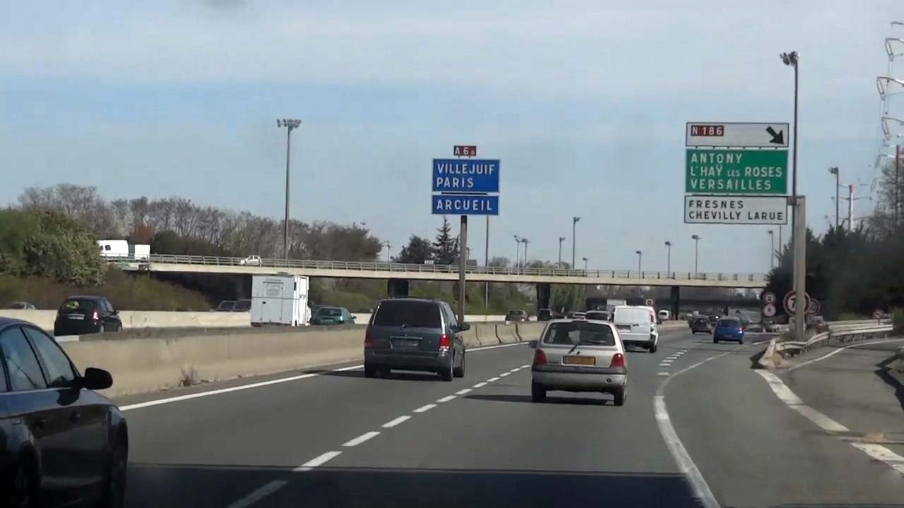 View of highway on Ride To Paris